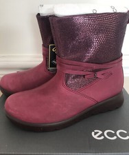 Ecco Berry Suede Glittered