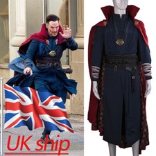 Marvel Doctor Strange Cloak Cape Necklace Cosplay Dr Strange Full Set Costume 