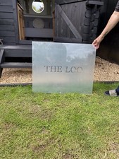 Etched Glass Panel for A Door Or To Be Framed !