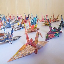 Origami japanese paper crane - origami,