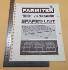 PJP Parmiter Flexible And Zig Zag Harrow Spares List