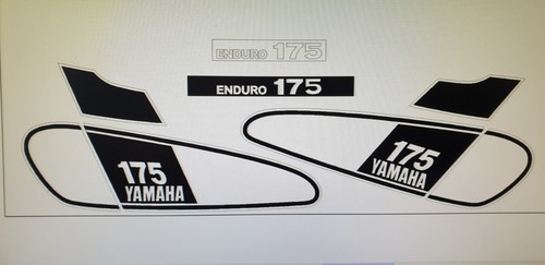 Yamaha dt175b 1975 full - full, decal