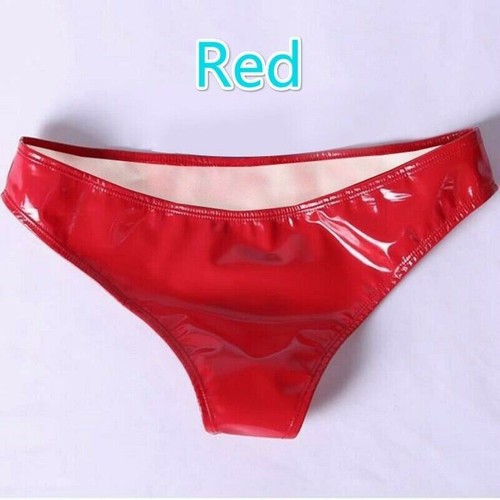 Lady leather briefs wet - leather,