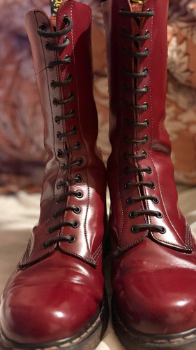 1914 martens oxblood boots - oxblood,