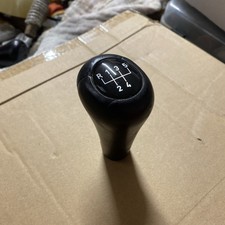BMW  E24 E28 E30 LEATHER 5 Speed Gear Knob Excellent Condition Black 535 325 635