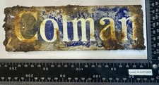 Enamelled Tin Sign - Blue &