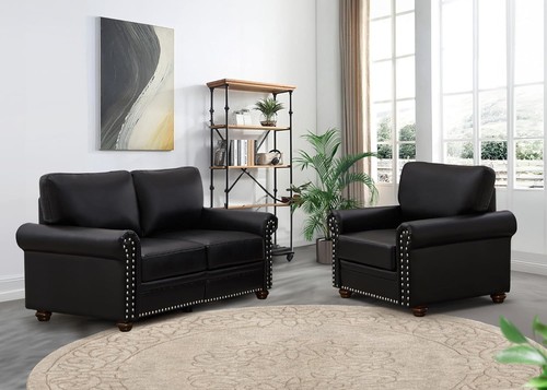 Piece faux leather sofa - piece,