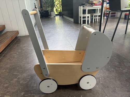 White company wooden toy - white,