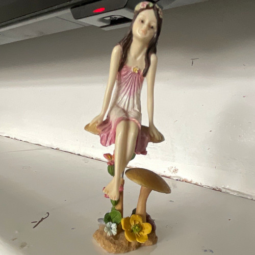 Fairy figurine sitting - fairy,