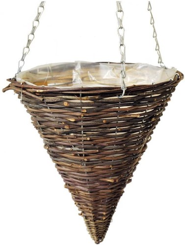 12inch dark rattan cone shape - rattan,