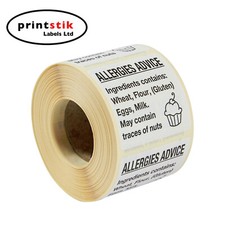 Cup Cake Allergy Labels,Cake