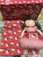 Hello Kitty Sleepover Tooth Fairy Rag Doll With Satin Sleeping Bag
