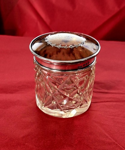 Beautiful 80mm cut glass jar - beautiful,