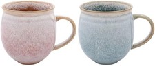Set of 2 - Reactive Glaze Pink