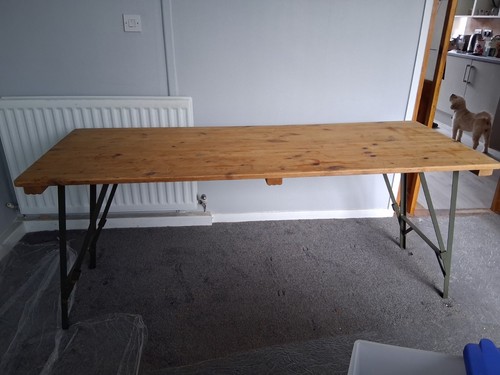 Vintage folding military table - vintage,
