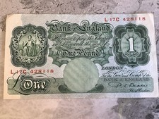 Beale Green One Pound Note
