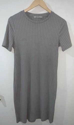 Primark grey ribbed midi - primark, dress