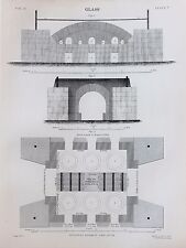 Glassmaking, Glass Blowing, 1890s Antique Black & White Print
