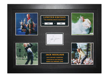 Jack Nicklaus Signed Ltd Edition Framed Picture Memorabilia