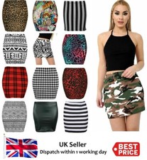 Womens Ladies Printed Mini