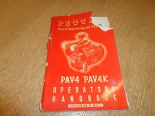Petter Petrol PAV4 K Engine Operators Hand Book Service Manual & spare part list