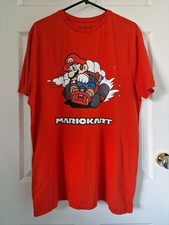 Mario Kart T-Shirt Red Nintendo 2021 X Primark Short Sleeve Crew Size X-Large XL
