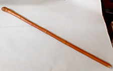 Vintage Bamboo Carved Wooden Asian Police Baton Nightstick 25"