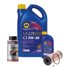 5w30 Fully Synthetic Engine Oil ACEA C3 dexos2 6L + Oil Filter + Oil Additive