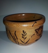 New hand Pyrographed + turned