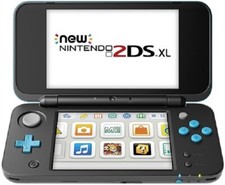 Nintendo 2DS XL Video Game Console Black & Turquoise + Games BUNDLE