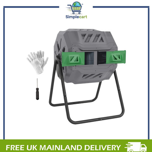 Outdoor tumbling compost bin - compost,