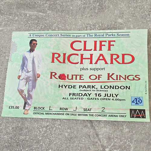 Cliff richard original concert - cliff,