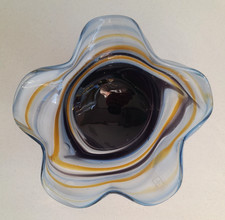 Mdina Maltese art glass blue