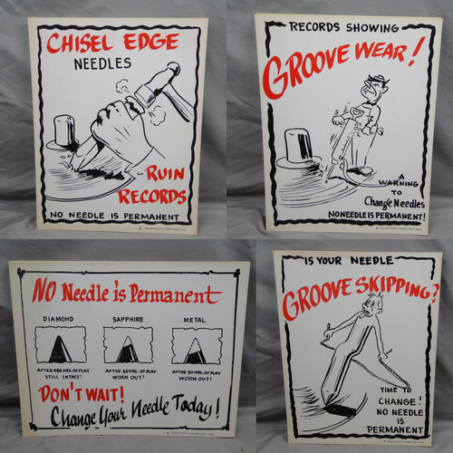 Phonograph record needle - record,