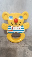 Matchbox Vintage 1983 Yellow Teddy Bear Baby Rattle