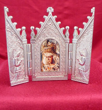 Vintage Triptych of Virgin of hope of Macarena (Blessed Virgin Mary.)