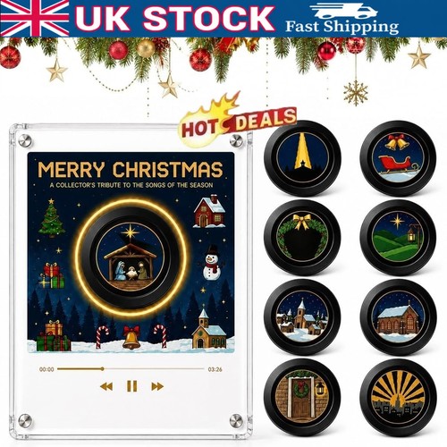 Christmas vinyl player fridge - vinyl,