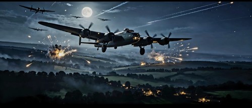 Ww2 lancaster bomber a - ww2,