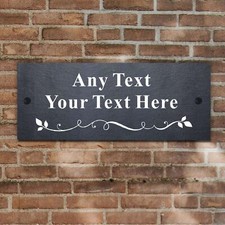 Personalised natural slate - natural,