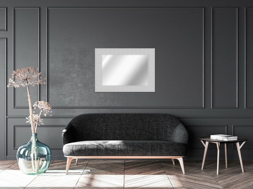 Large silver rippled frame - large,