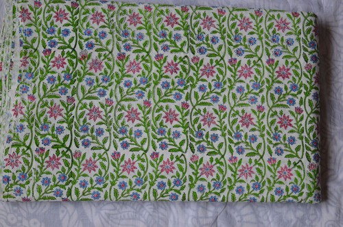 Indian hand block print floral - hand,