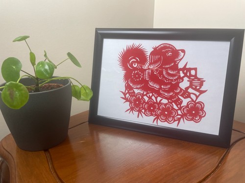 Framed chinese hand paper - framed,