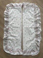 Vintage Pillowcases x 2, Rarely Used, White, Roses, Frill Edge, Ruffle, 1980’s.