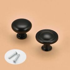 20Pcs Aluminium Cupboard Wardrobe Kitchen Cabinet Pull Door Handle Knobs Black