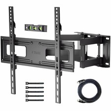 BONTEC TV Wall Mount for 23-70 Inch LED LCD, Swivels Tilts Extends Double Arm