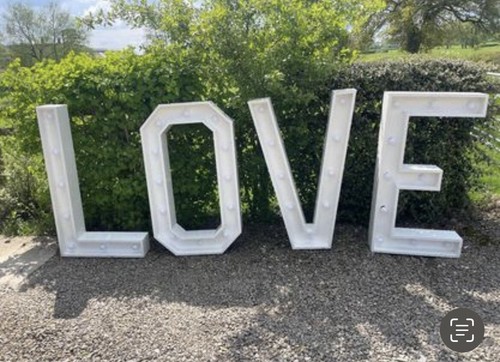 Giant light letters - giant,