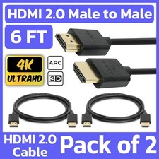 2 Pack High-Speed HDMI 2.0