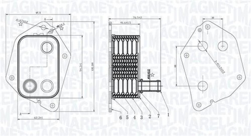 Engine oil cooler - engine,