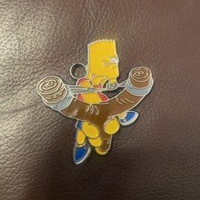 Bart Simpson Retro 2004 Keyring Slingshot The Simpsons Matt Groening