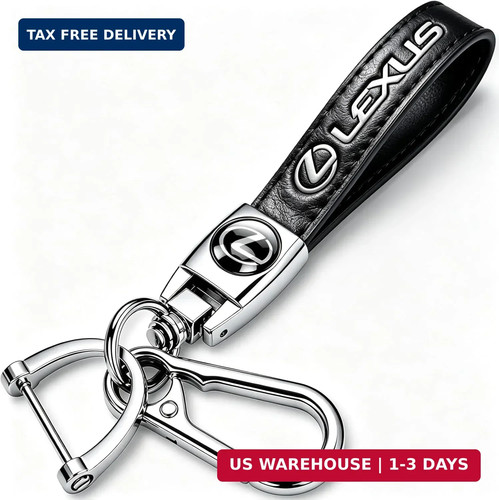 Genuine leather car keychain - genuine,